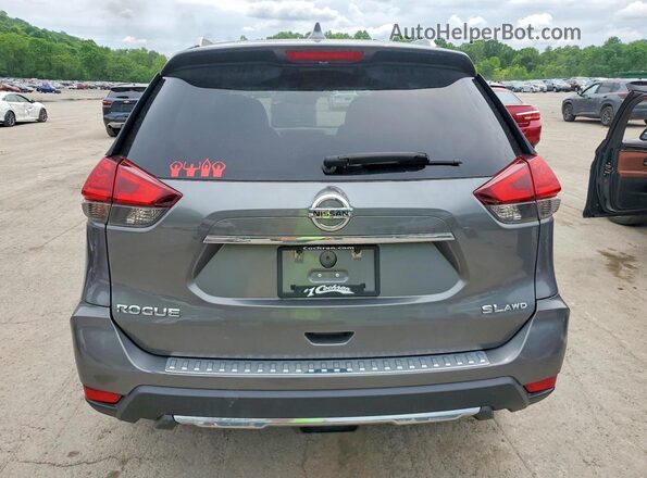 5N1AT2MVXHC837373 2017 NISSAN ROGUE Gray Հետևի տեսք
