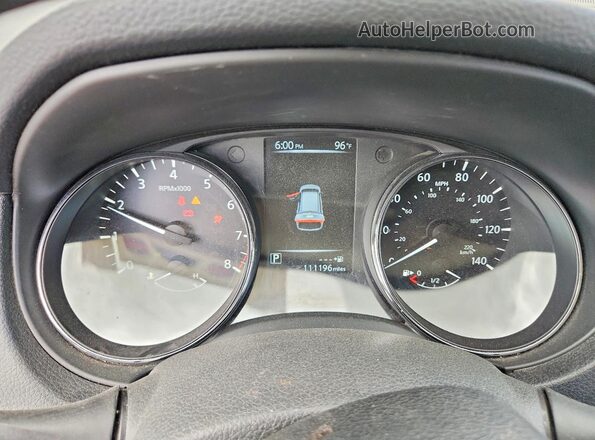 5N1AT2MVXHC847644 2017 NISSAN ROGUE White Widok zestawu wskaźników