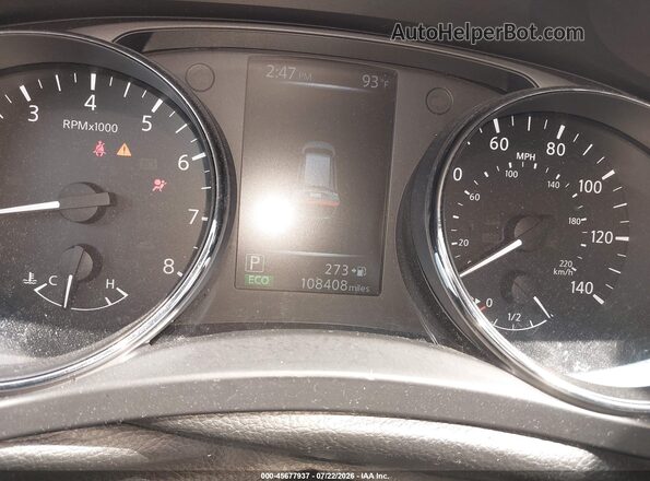 5N1AT2MVXHC881485 2017 NISSAN ROGUE Gray უკანა სავარძლების ხედი