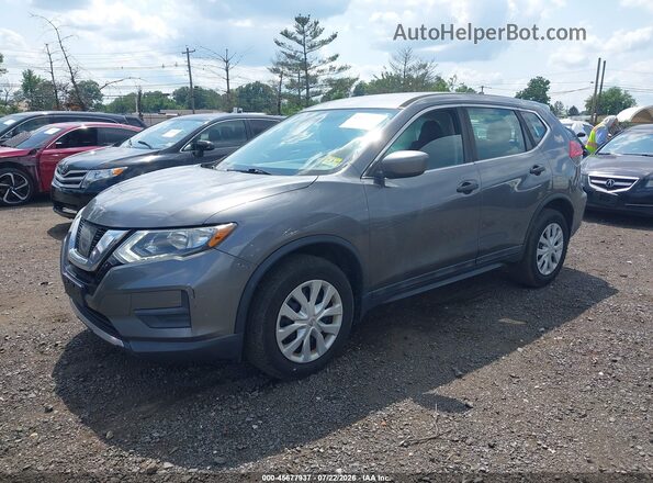 5N1AT2MVXHC881485 2017 NISSAN ROGUE Gray წინა მარცხენა ხედი სამი მეოთხედიდან