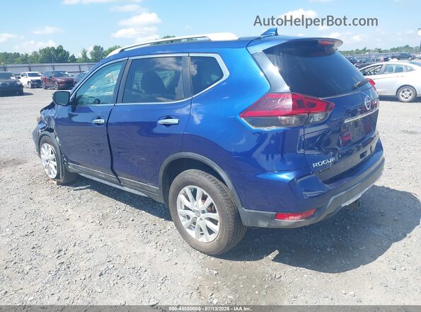 5N1AT2MVXJC710449 2018 NISSAN ROGUE Blue Trasero izquierdo