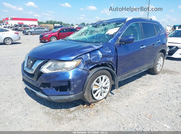 5N1AT2MVXJC710449 2018 NISSAN ROGUE Blue Vista tres cuartos delantera izquierda