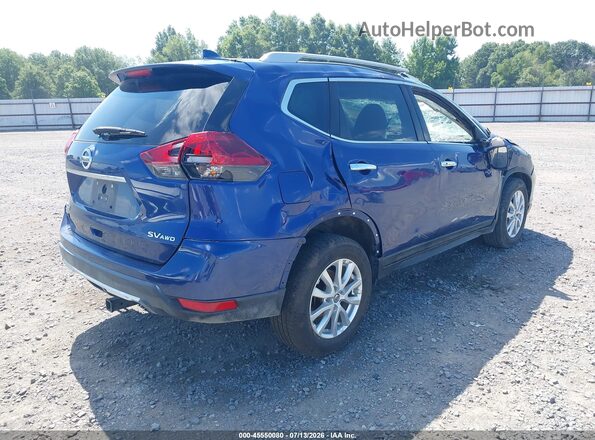 5N1AT2MVXJC710449 2018 NISSAN ROGUE Blue Trasero derecho