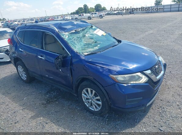 5N1AT2MVXJC710449 2018 NISSAN ROGUE Blue Vista frontal