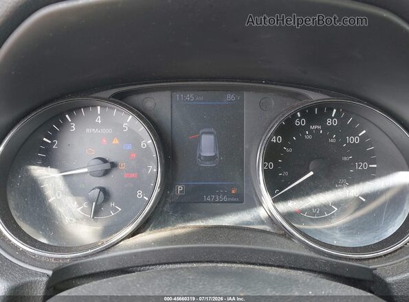 5N1AT2MVXJC752524 2018 NISSAN ROGUE Black Widok tylnych siedzeń