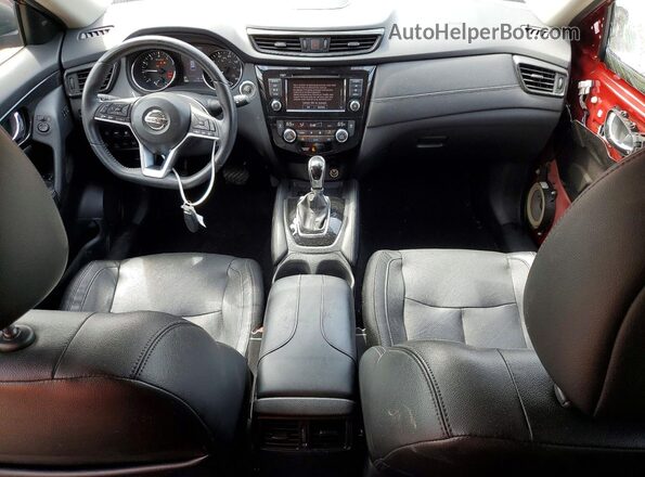 5N1AT2MVXJC795146 2018 NISSAN ROGUE Красный Вид панели приборов