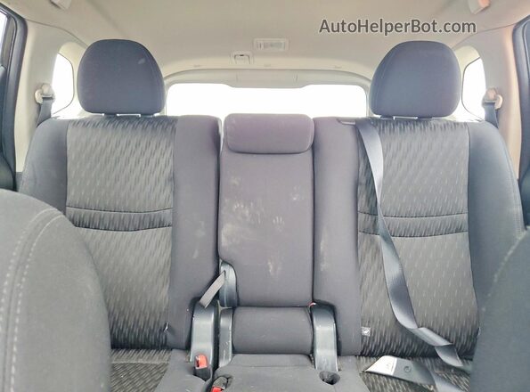 5N1AT2MVXJC808168 2018 NISSAN ROGUE Black Widok tylnych siedzeń