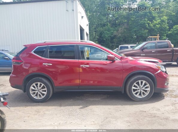 5N1AT2MVXJC838190 2018 NISSAN ROGUE Red Widok zestawu wskaźników