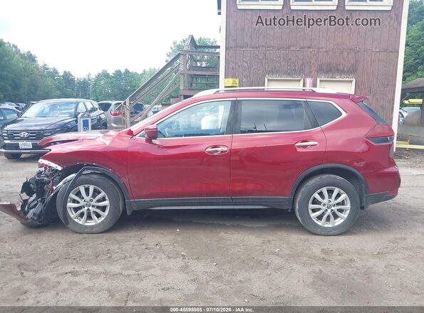 5N1AT2MVXJC838190 2018 NISSAN ROGUE Red Widok wnętrza z tyłu