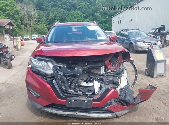 5N1AT2MVXJC838190 2018 NISSAN ROGUE Red Widok deski rozdzielczej