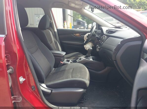 5N1AT2MVXJC838190 2018 NISSAN ROGUE Red Widok wnętrza z przodu