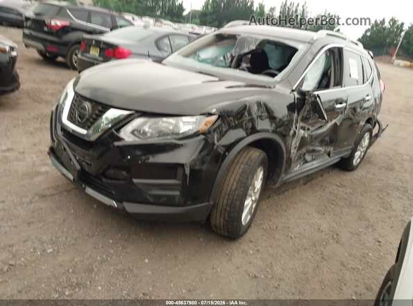 5N1AT2MVXKC729133 2019 NISSAN ROGUE Черный Передняя левая четверть