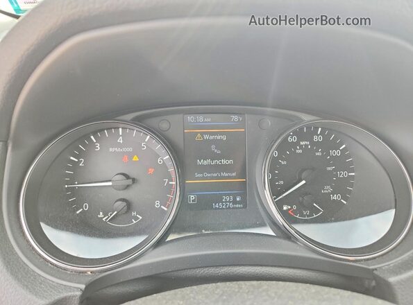 5N1AT2MVXKC782060 2019 NISSAN ROGUE Silver Vista del cuadro de instrumentos