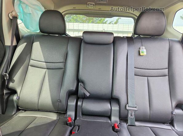 5N1AT2MVXKC782060 2019 NISSAN ROGUE Silver Vista de los asientos traseros