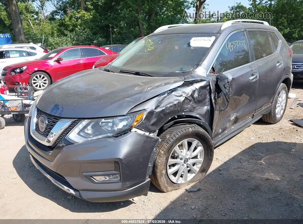 5N1AT2MVXKC790806 2019 NISSAN ROGUE Серый Передняя левая четверть
