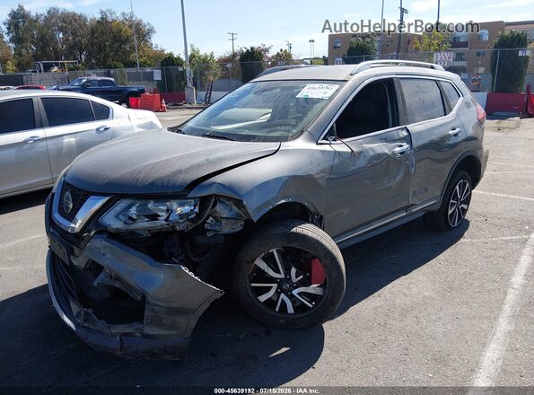 5N1AT2MVXKC803215 2019 NISSAN ROGUE Gray Передня ліва чверть