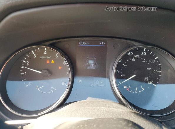 5N1AT2MVXKC825165 2019 NISSAN ROGUE Black Instrument cluster view