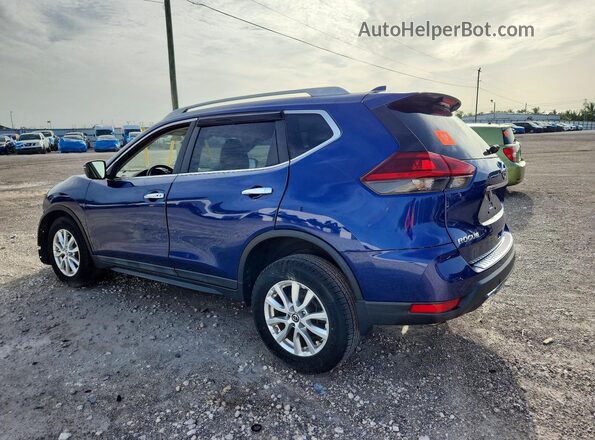 5N1AT2MVXKC845934 2019 NISSAN ROGUE Blue Trasero izquierdo
