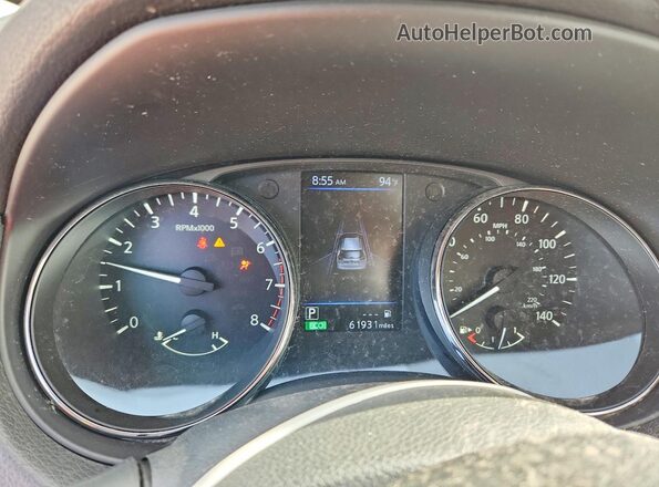 5N1AT2MVXKC845934 2019 NISSAN ROGUE Blue Vista del cuadro de instrumentos