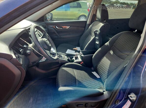 5N1AT2MVXKC845934 2019 NISSAN ROGUE Blue Vista interior delantera