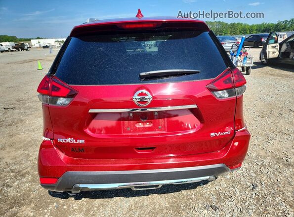 5N1AT2MVXLC727464 2020 NISSAN ROGUE Red Вид ззаду