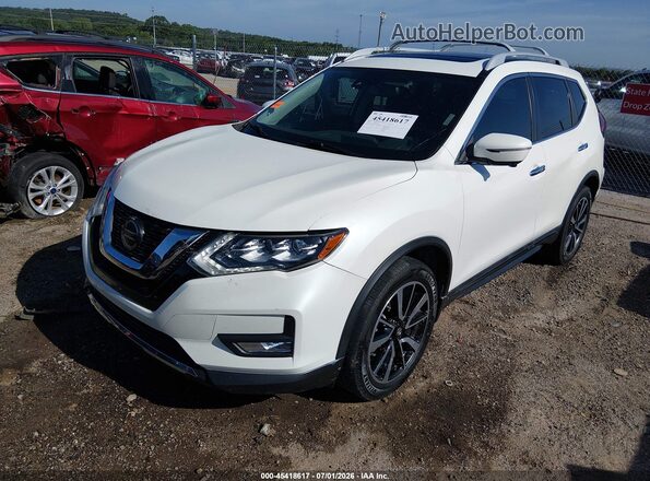 5N1AT2MVXLC734835 2020 NISSAN ROGUE White Առջևի ձախ երեք քառորդ տեսարան
