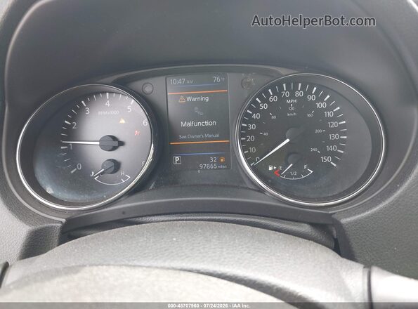 5N1AT2MVXLC768709 2020 NISSAN ROGUE Blue Widok tylnych siedzeń