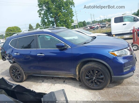 5N1AT2MVXLC768709 2020 NISSAN ROGUE Blue Widok wnętrza z tyłu