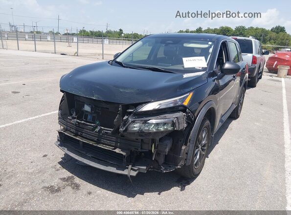 5N1AT3AA2MC796898 2021 NISSAN ROGUE Черный Передняя левая четверть
