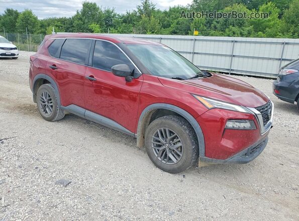 5N1AT3AA4MC694129 2021 NISSAN ROGUE Red Front right