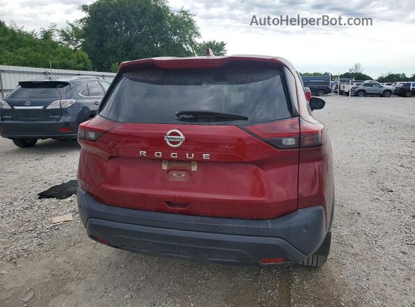 5N1AT3AA4MC694129 2021 NISSAN ROGUE Red Rear view