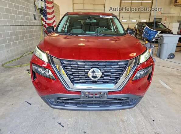 5N1AT3AA4MC805570 2021 NISSAN ROGUE Maroon Widok z przodu