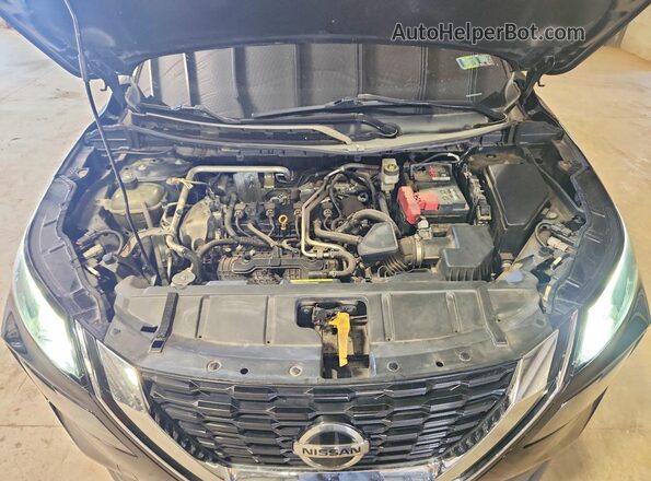 5N1AT3AA6MC693855 2021 NISSAN ROGUE Black Widok komory silnika