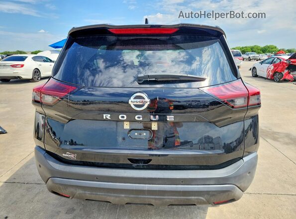 5N1AT3AA7MC845108 2021 NISSAN ROGUE Black Rear view
