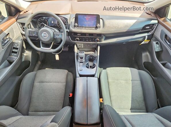 5N1AT3AA7MC845108 2021 NISSAN ROGUE Black Dashboard view