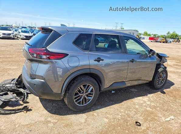 5N1AT3AA8MC727696 2021 NISSAN ROGUE Gray Задня права чверть