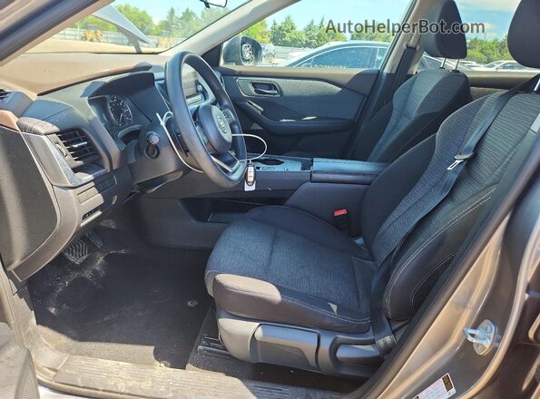 5N1AT3AA8MC727696 2021 NISSAN ROGUE Gray Вид салону спереду