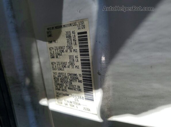 5N1AT3AA9MC703388 2021 NISSAN ROGUE White Vista del compartimento del motor