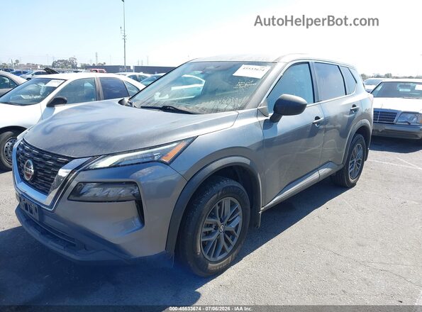 5N1AT3AA9MC713645 2021 NISSAN ROGUE Gray Вид спереду
