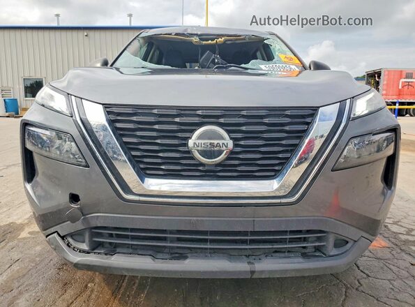 5N1AT3AAXMC700399 2021 NISSAN ROGUE Gray Դիմացի տեսք