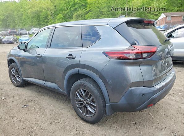 5N1AT3AB0MC685694 2021 NISSAN ROGUE Gray Trasero izquierdo