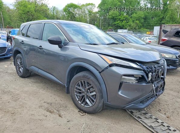 5N1AT3AB0MC685694 2021 NISSAN ROGUE Gray Delantero derecho