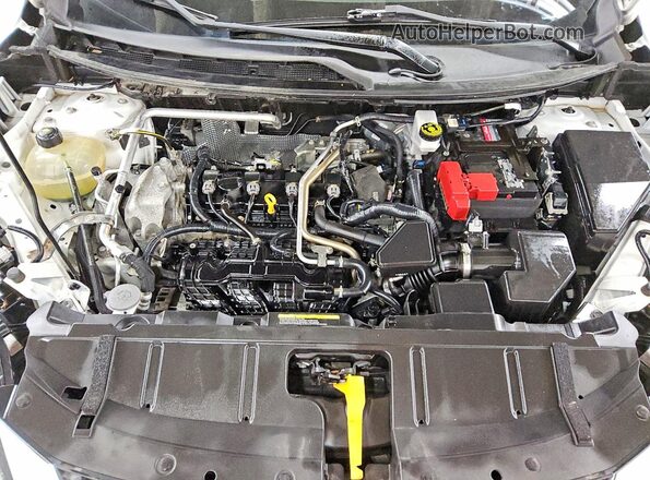 5N1AT3AB0MC733016 2021 NISSAN ROGUE Белый Вид задней части салона