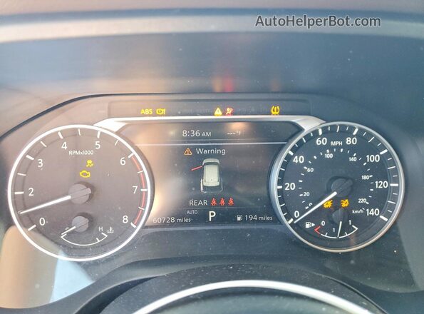 5N1AT3AB1MC682786 2021 NISSAN ROGUE Серый Вид щитка приборов