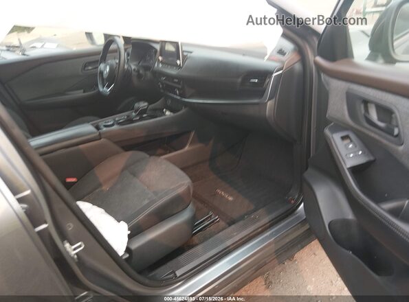 5N1AT3AB1MC683825 2021 NISSAN ROGUE Gray Widok wnętrza z przodu