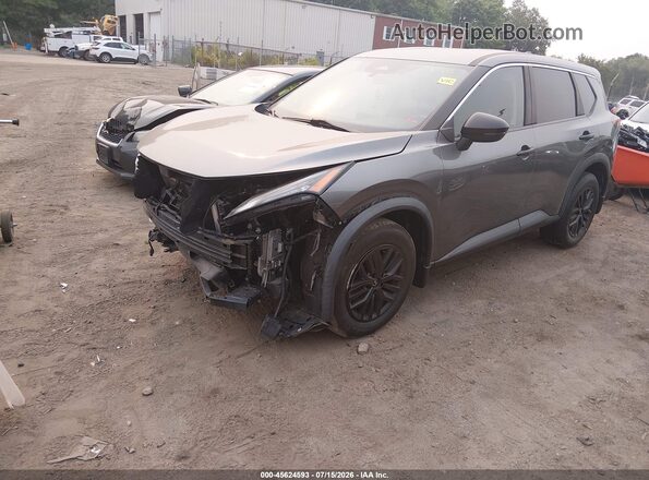 5N1AT3AB1MC683825 2021 NISSAN ROGUE Gray Przód lewy