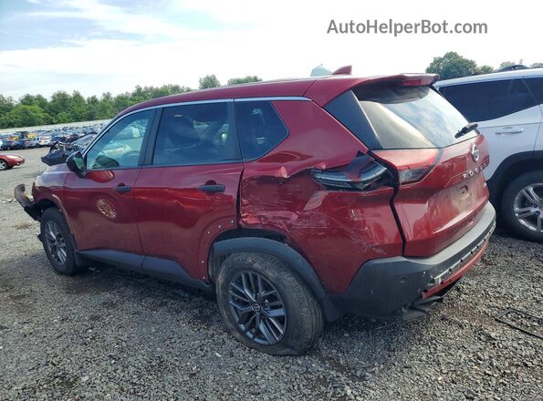 5N1AT3AB2MC817757 2021 NISSAN ROGUE Maroon უკანა მარცხენა