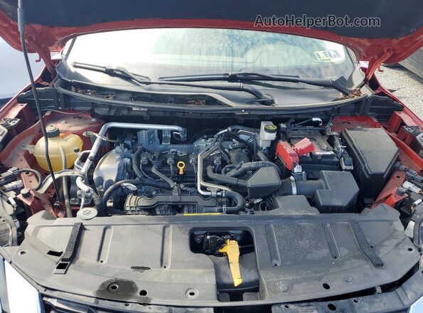 5N1AT3AB2MC817757 2021 NISSAN ROGUE Maroon ძრავის განყოფილების ხედი