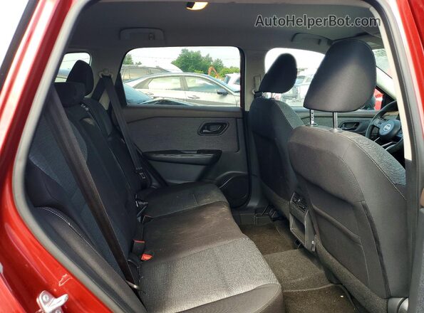 5N1AT3AB2MC817757 2021 NISSAN ROGUE Maroon უკანა სალონის ხედი