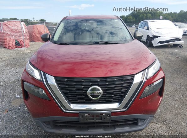 5N1AT3AB2MC831190 2021 NISSAN ROGUE Maroon Widok z przodu